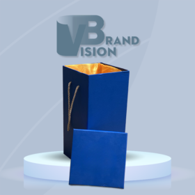 Hộp xi lót lụa đựng bình hoa HX-07