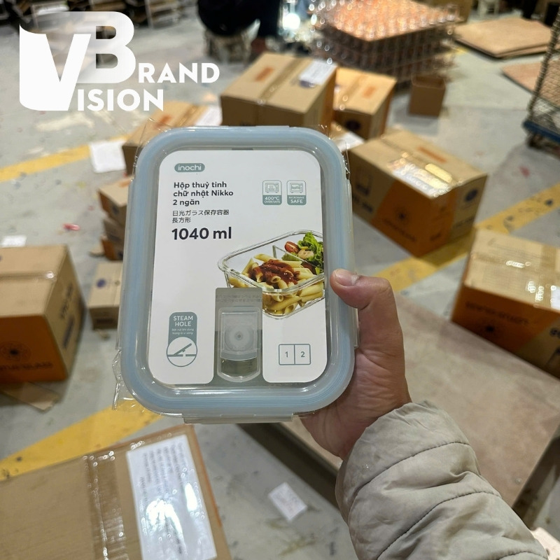 Hộp thủy tinh in logo