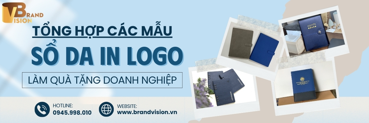 tổng hợp các mẫu sổ da in logo làm quà tặng doanh nghiệp