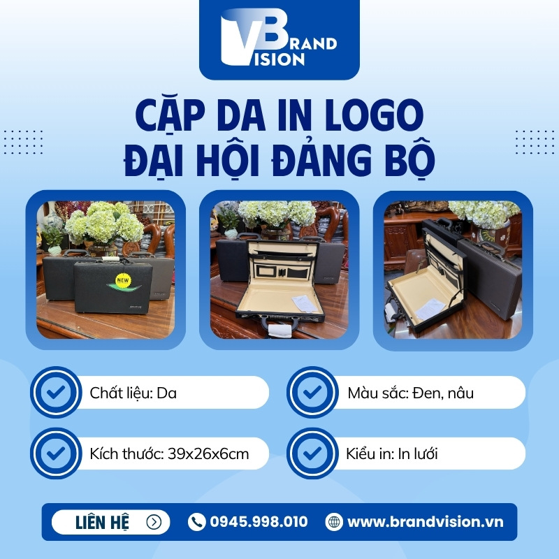 Cặp da quà tặng Đại hội