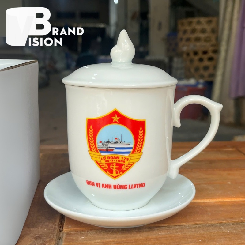 Cốc sứ kỷ niệm 80 năm ngày truyền thống CAND