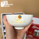 Bộ bát cơm gốm sứ quà tặng 80 năm Ngày truyền thống Tòa án Nhân dân in logo BC-10 (3)