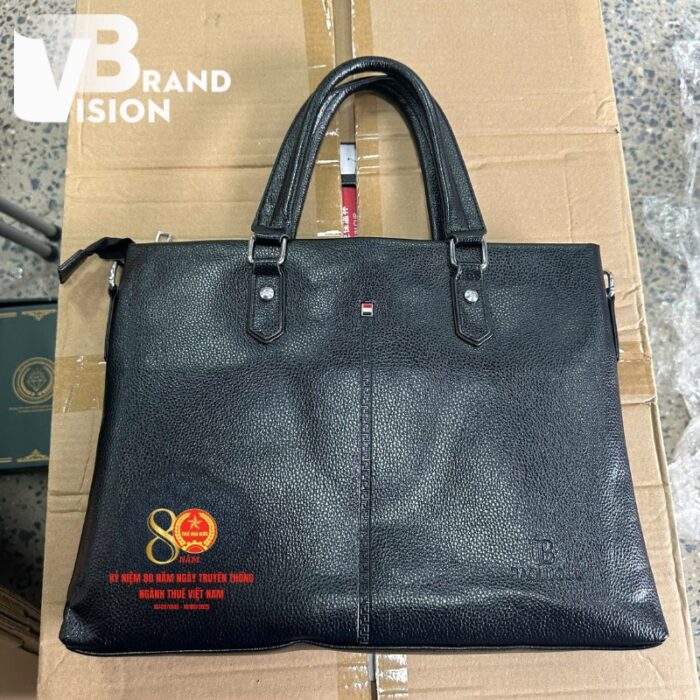 Cặp da tổng hợp quà tặng 80 năm Ngày thành lập ngành Thuế Việt Nam in logo CD-11 (3)