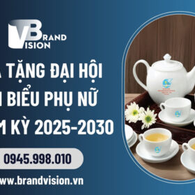 Quà tặng Đại hội Đại biểu Phụ nữ in logo nhiệm kỳ 2025-2030