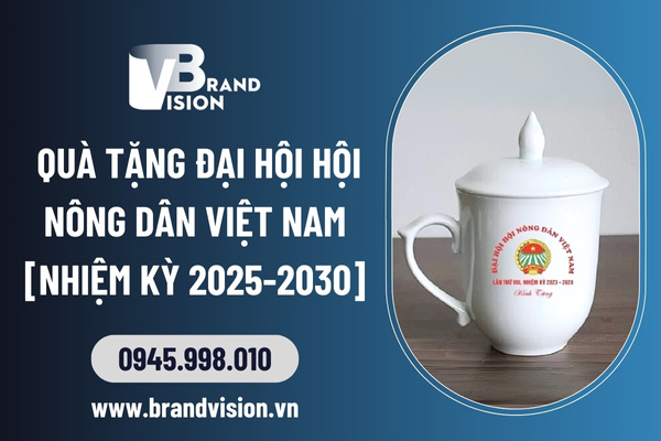 quà tặng Đại hội Hội Nông dân Việt Nam in logo