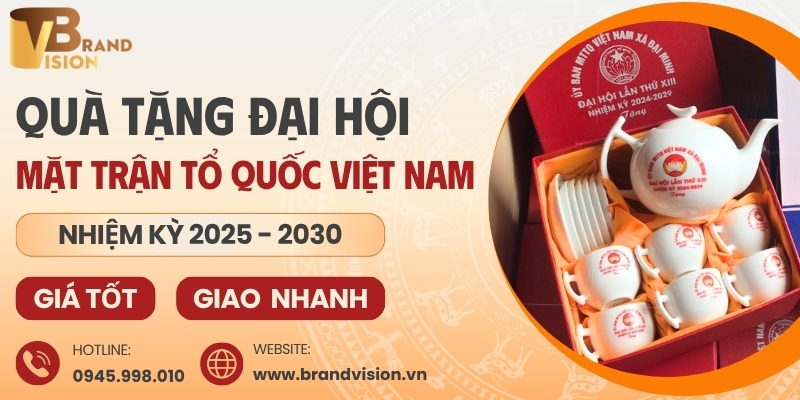 quà tặng Đại hội Mặt trận Tổ quốc in logo