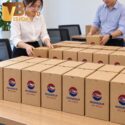 Bộ quà tặng bút gỗ và bình giữ nhiệt vỏ tre