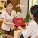 Combo quà tặng heo đất và cốc nến in logo