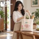 Set Quà Tặng Túi Vải Và Ly Sứ In Logo