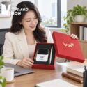 Bộ Giftset Sạc Dự Phòng Và Bút Ký Vỏ Kim Loại In Logo