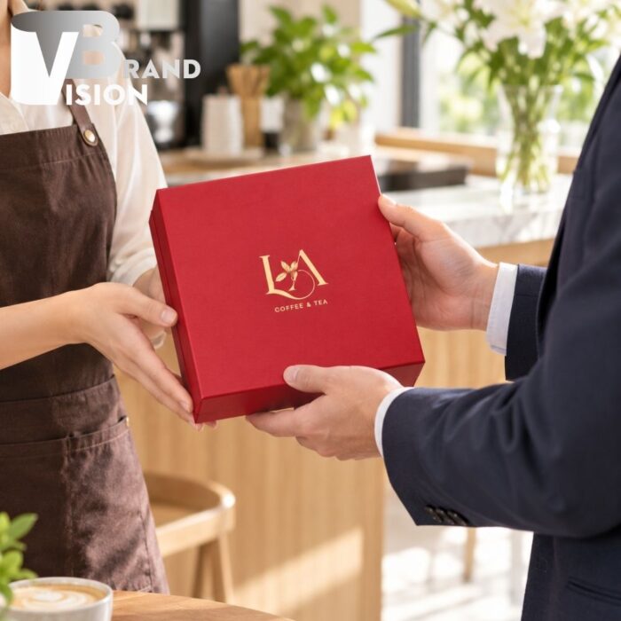 Bộ Quà Tặng Phin Pha Cà Phê Và Cốc Lọc Trà In Logo