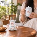 Bộ Quà Tặng Phin Pha Cà Phê Và Cốc Lọc Trà In Logo