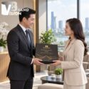 Bộ Quà Tặng Cao Cấp Tượng Dê, Sổ Da Và Bút Ký In Logo