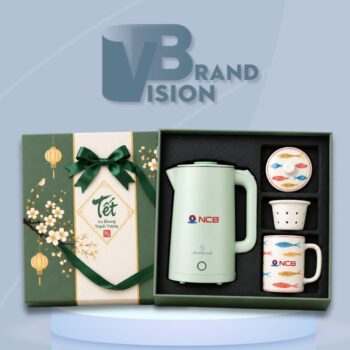 Bộ giftset ấm siêu tốc và cốc lọc trà