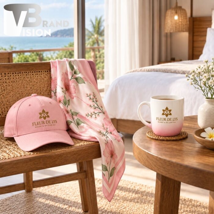 giftset-mu-luoi-trai-coc-su-khan-lua (3) Bộ Giftset 3 Món Mũ Lưỡi Trai, Cốc Sứ Và Khăn Lụa In Logo Quà 20/10