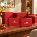 Set quà tặng tượng Dê và ví da đựng thẻ