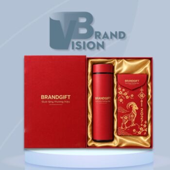 Quà tặng bình giữ nhiệt và bao lì xì