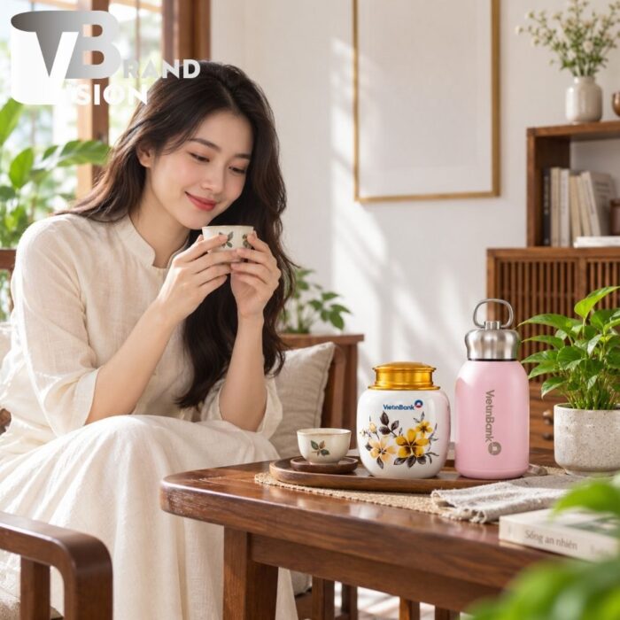 Bộ quà tặng bình giữ nhiệt và hũ trà