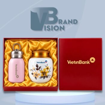 Bộ quà tặng bình giữ nhiệt và hũ trà