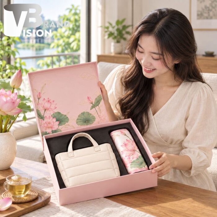 Set quà tặng túi xách và khăn lụa