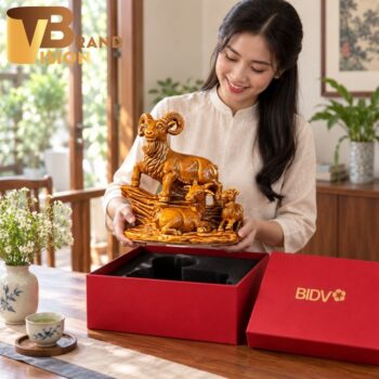 Tượng dê gốm sứ quà tặng tết