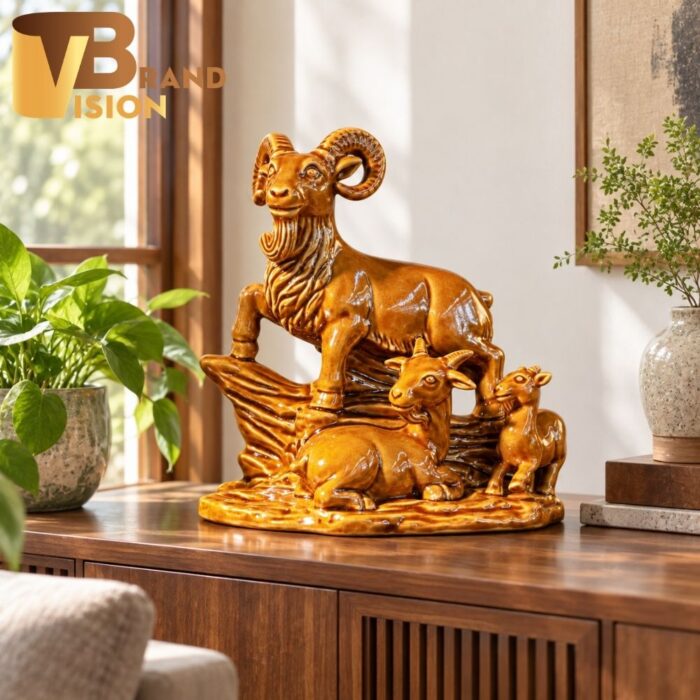 Tượng dê gốm sứ quà tặng tết