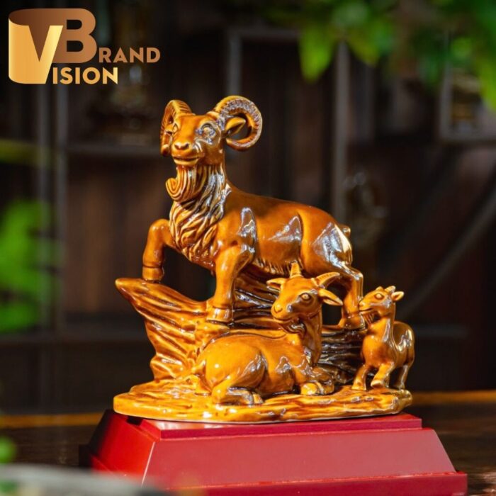 Tượng dê gốm sứ quà tặng tết